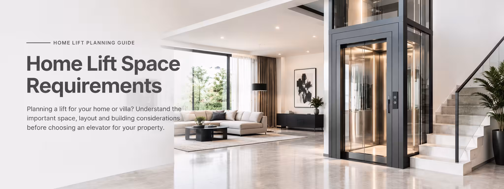 Home lift space planning guide — BRISK Elevators