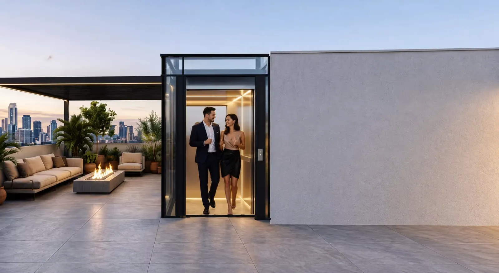 Seamless Terrace Access Without Machine Room